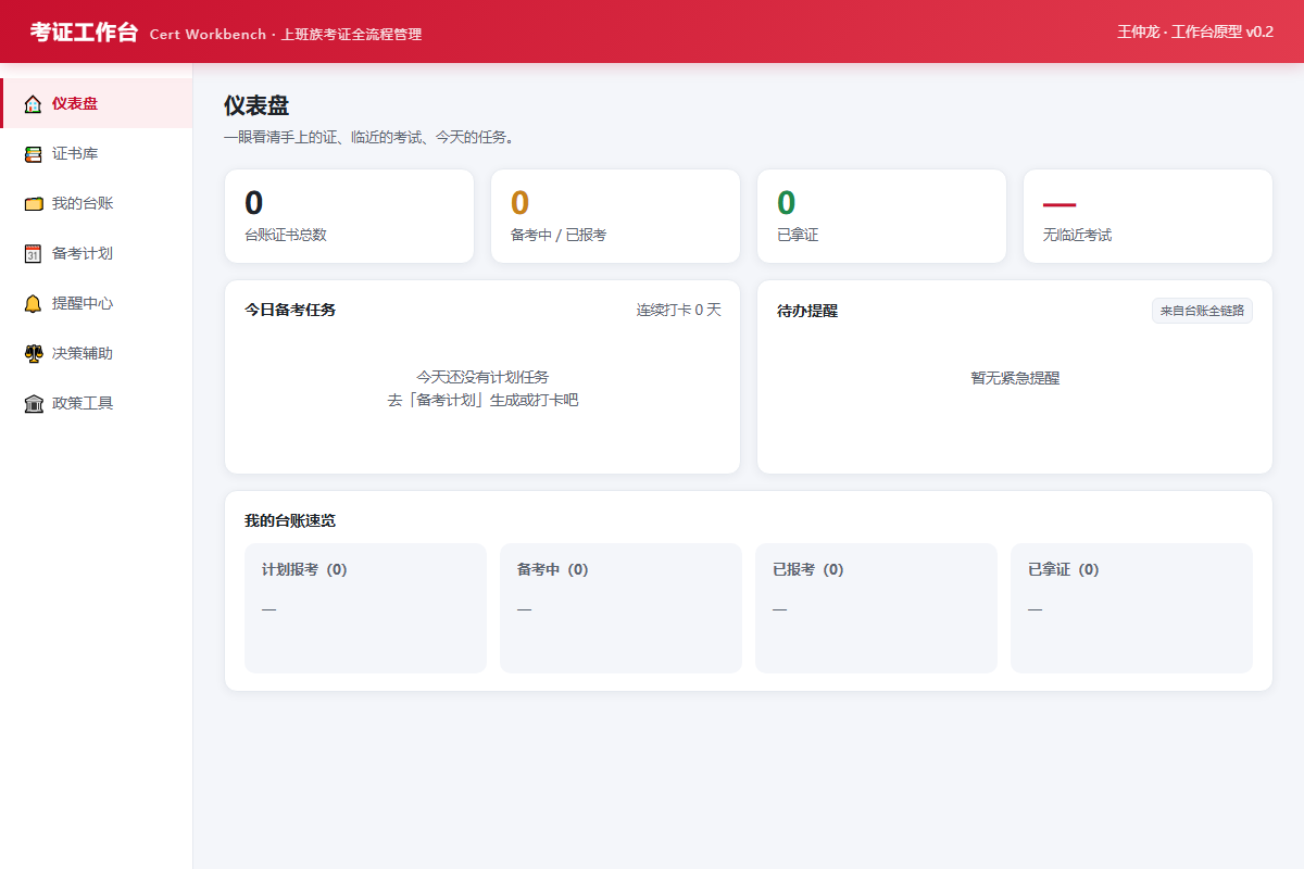 考证工作台封面